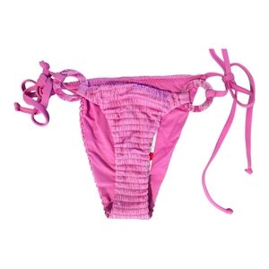 Isabella Rose Vibrant Pink Bikini Bottom with Adjustable Ties, XSmall